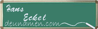 Hans Eckel Visitenkarte